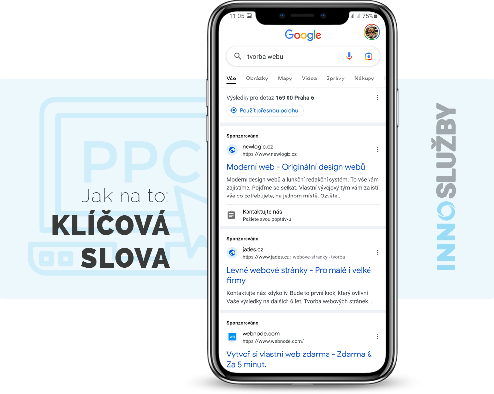 PPC kampaně - klíčová slova - INNOIT