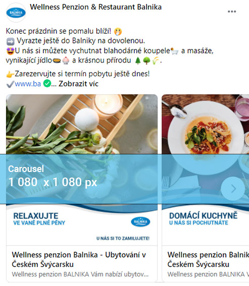 Rozměr pro Facebook carousel - INNOIT