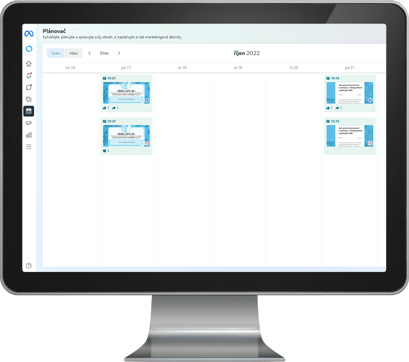 Plánovač příspěvků na Facebooku