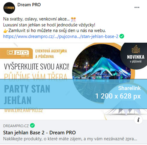 Rozměr pro Facebook sharelink - INNOIT