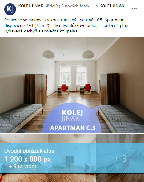 Rozměr pro Facebook úvodní foto alba - INNOIT